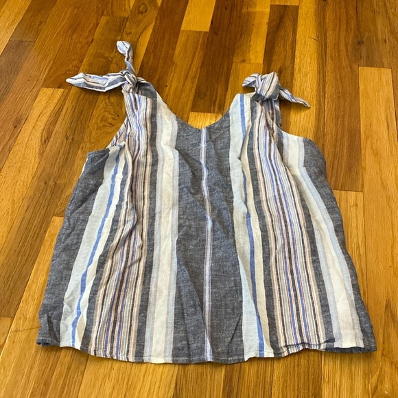 A New Day Women’s Gray and Blue Striped Tank Top Size XS - Picture 1 of 8